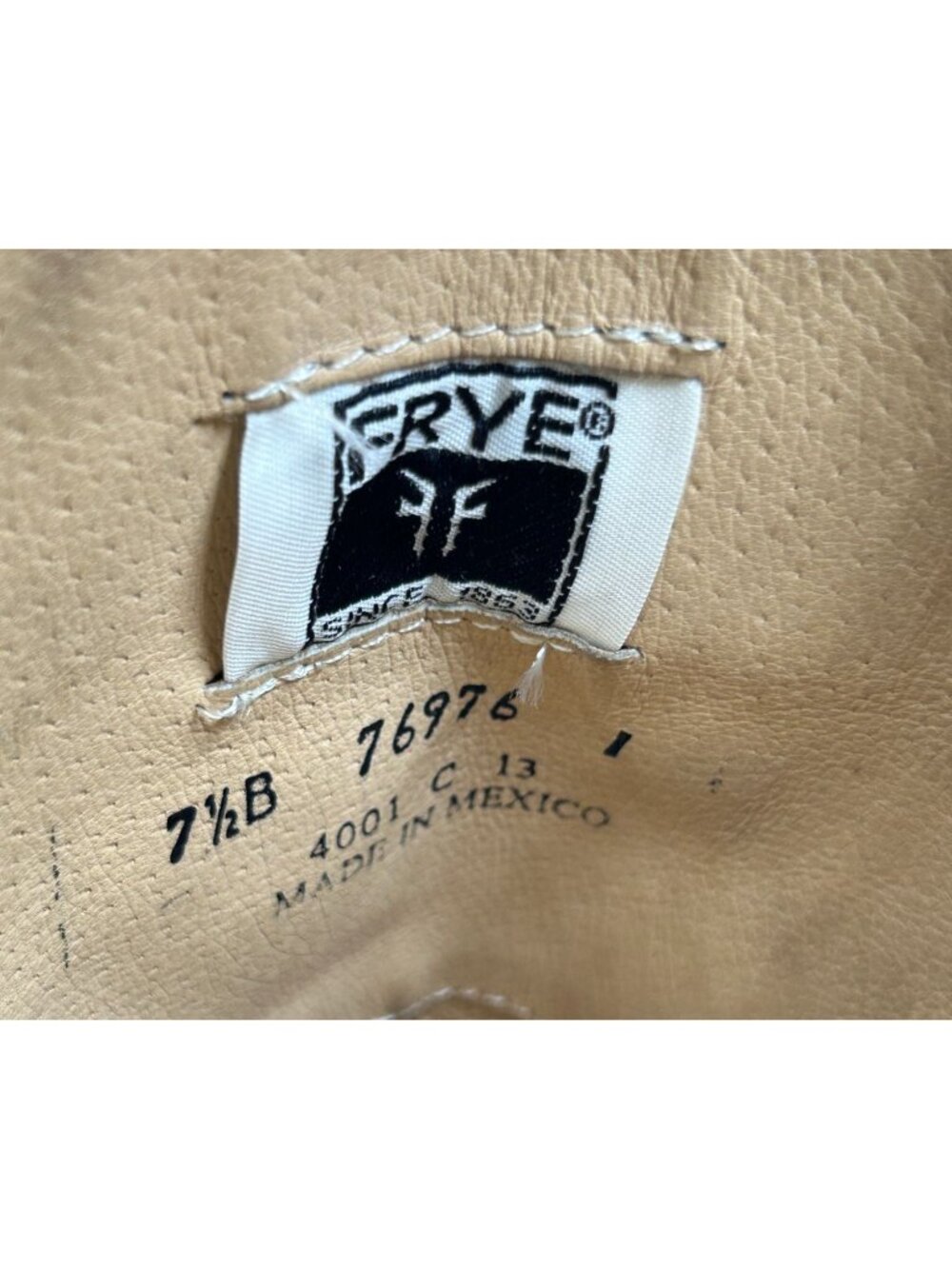 Frye Women's Brown Leather Lindsay Plate Knee-High Riding Boots Size 7.5 3282 - Picture 8 of 16